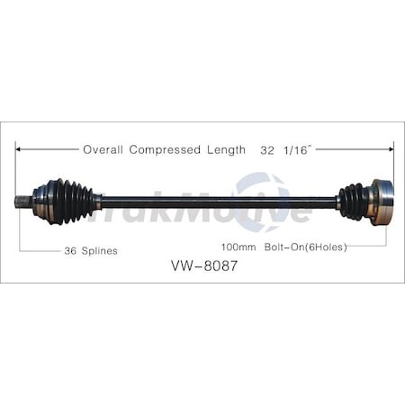 Surtrack Axle Cv Axle Shaft, Vw-8087 VW-8087